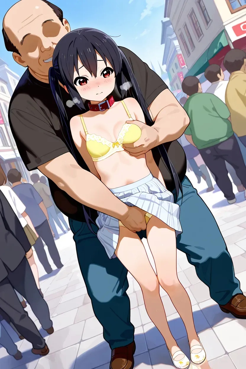 言いなりあずにゃん　野外露出