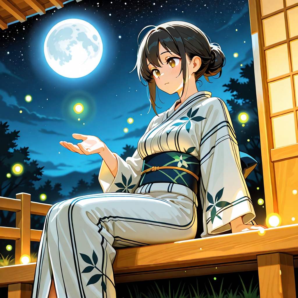 月夜の蛍