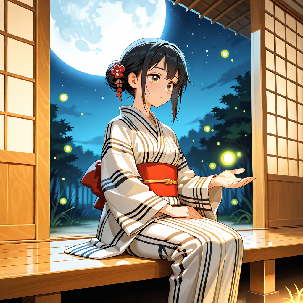月夜の蛍