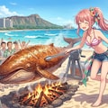 鯨の丸焼き🐋🔥 4枚目