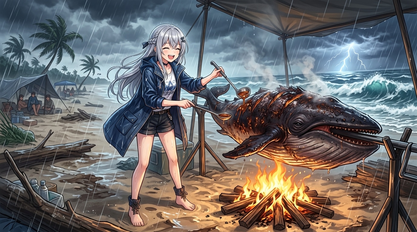鯨の丸焼き🐋🔥