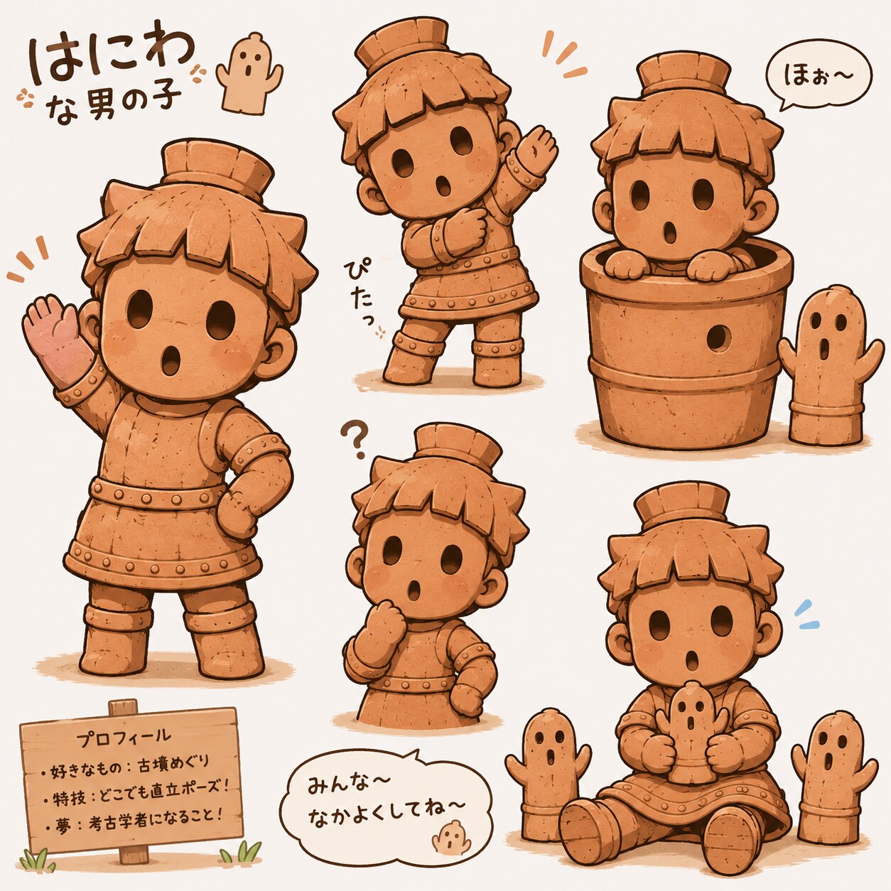 はにわ(男の子) | の人気AIイラスト・グラビア