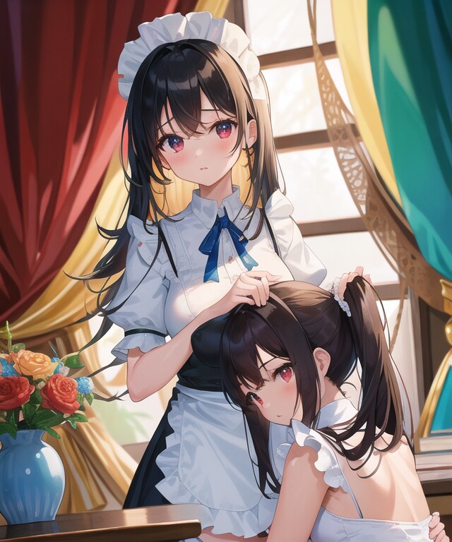 うちの可愛いメイドさん（よしよし）