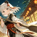 木刀でアレを練習中のランランちゃん🐼 3枚目