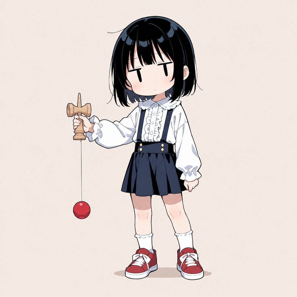 けん玉で遊ぶ