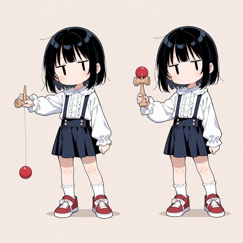 けん玉で遊ぶ