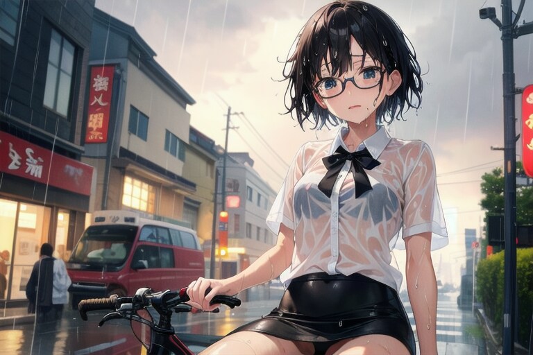 突然の夕立