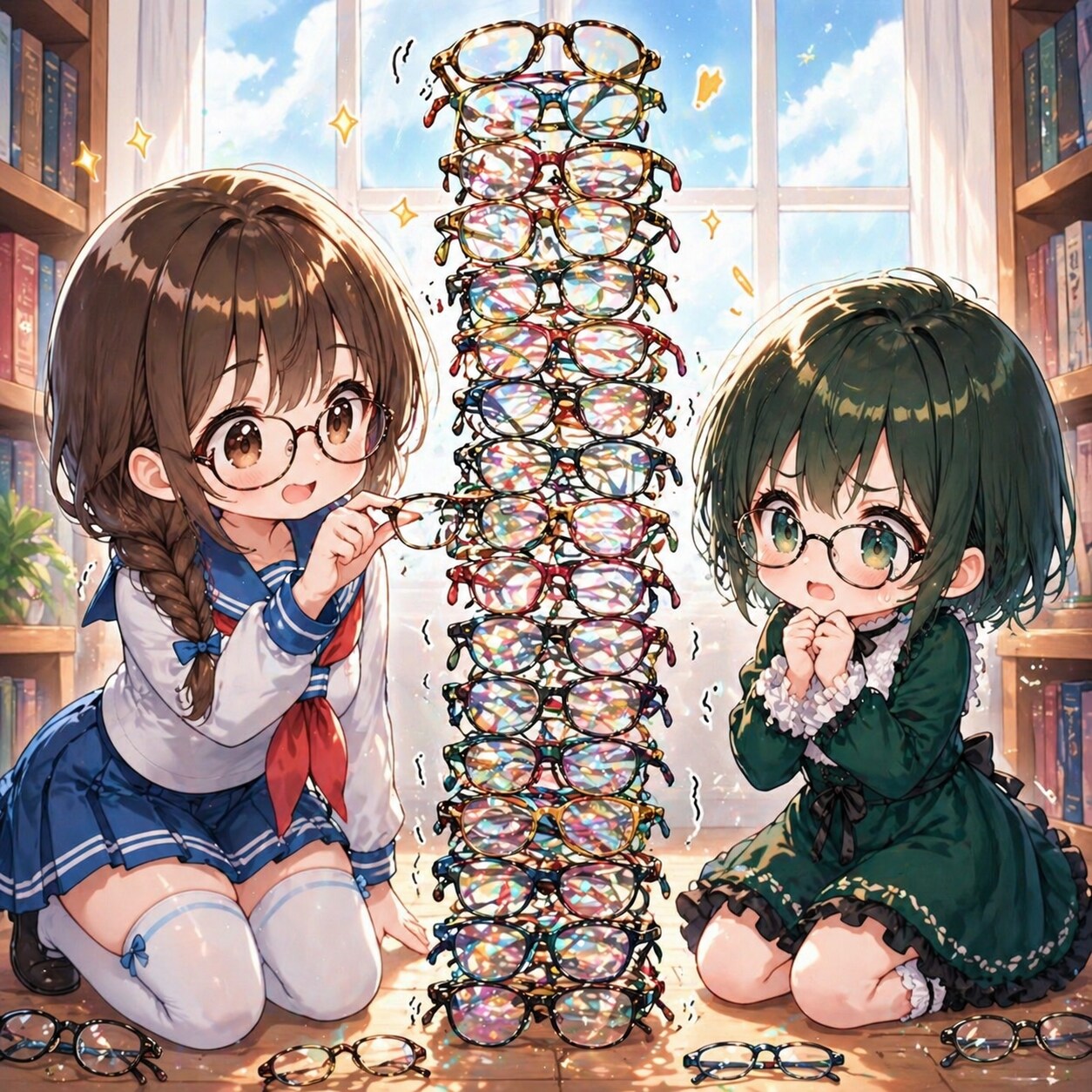 前に作って貰っためがねゲーム