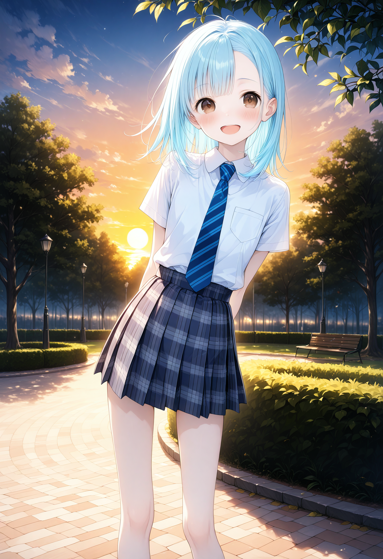 JK制服 夕焼け公園