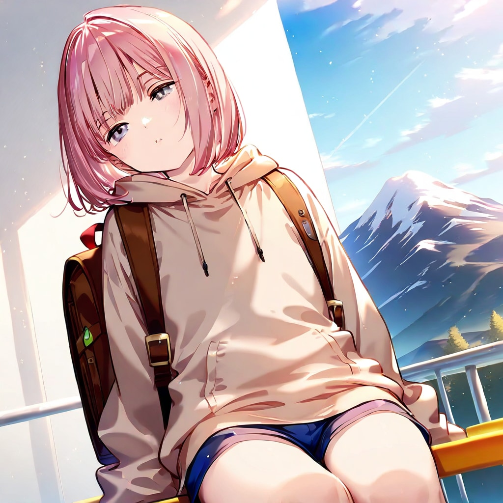 てっちゃん　展望台で夢の中へ