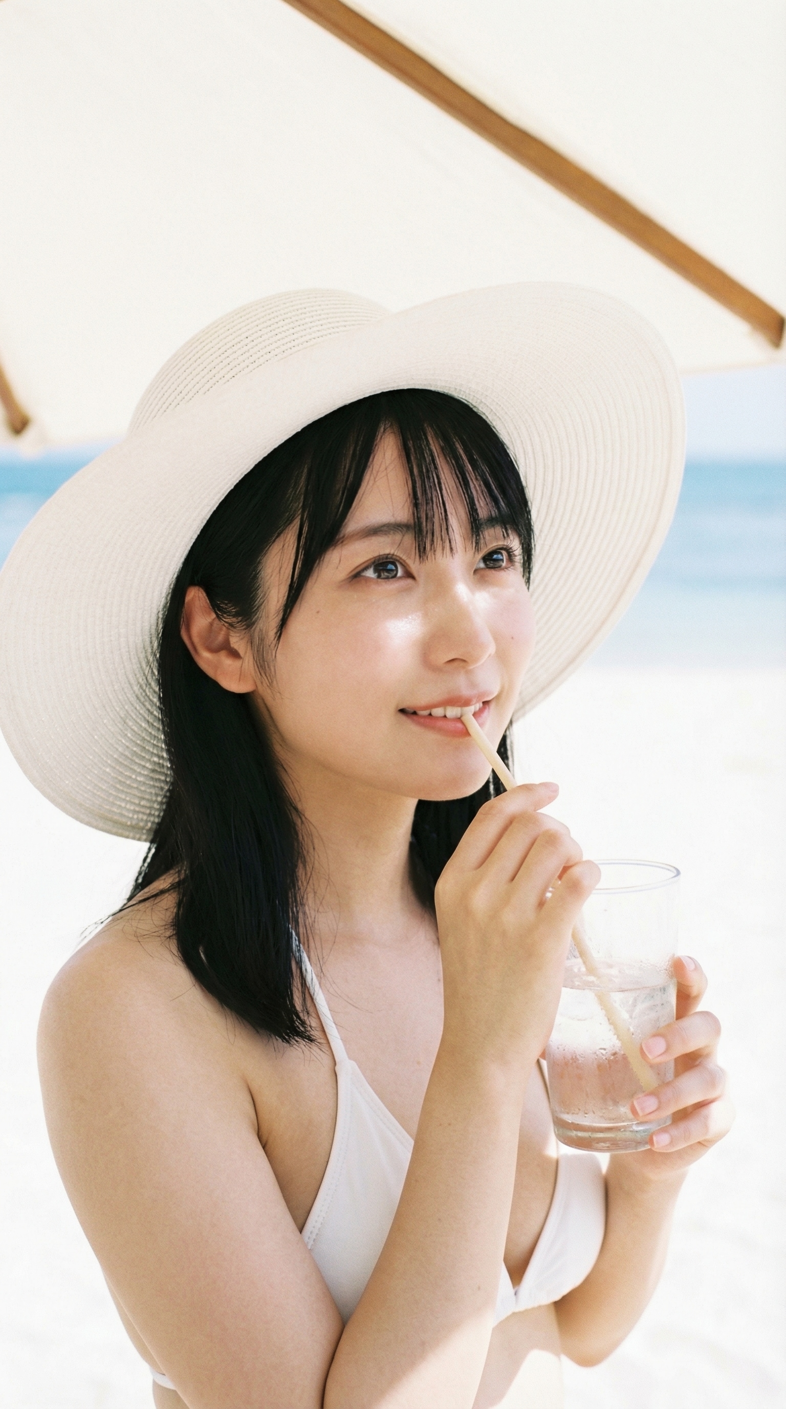 A Sip of Light Beneath Endless Blue