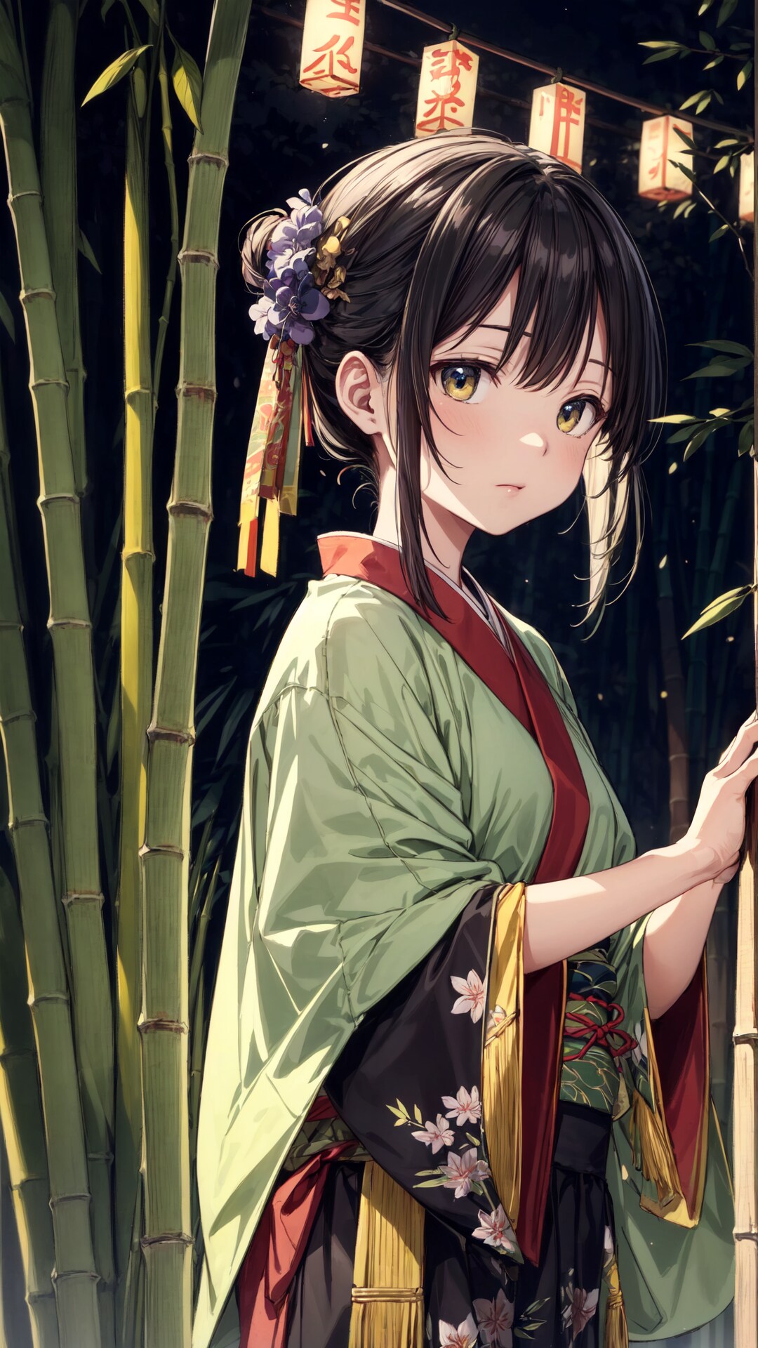 七夕祭りの夜