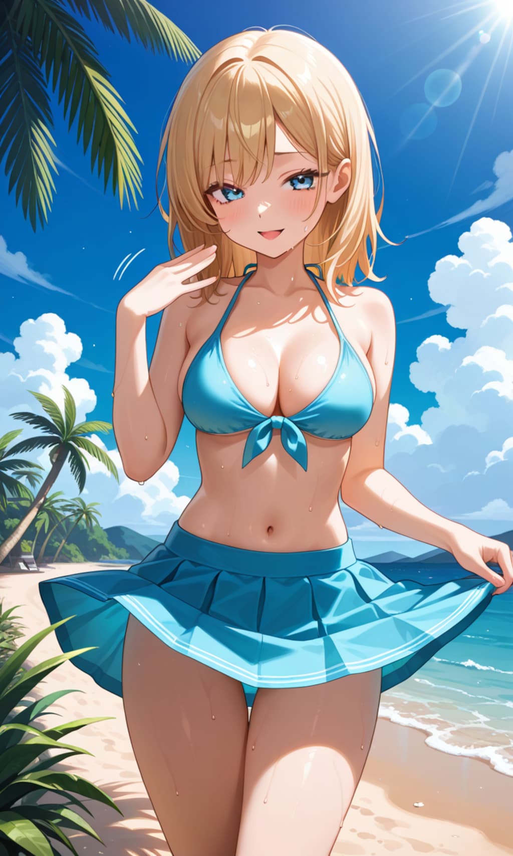 スカートパタパタ