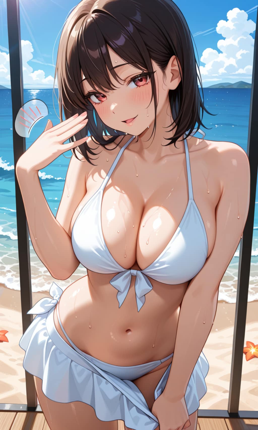 スカートパタパタ
