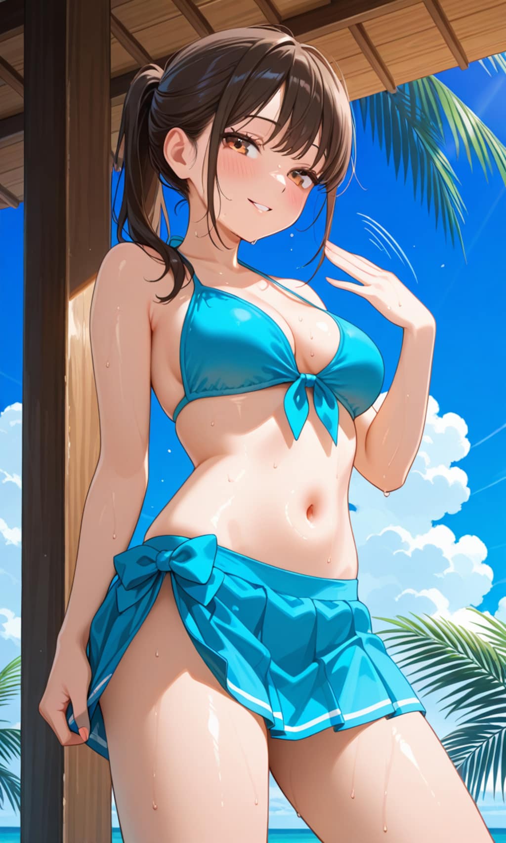 スカートパタパタ
