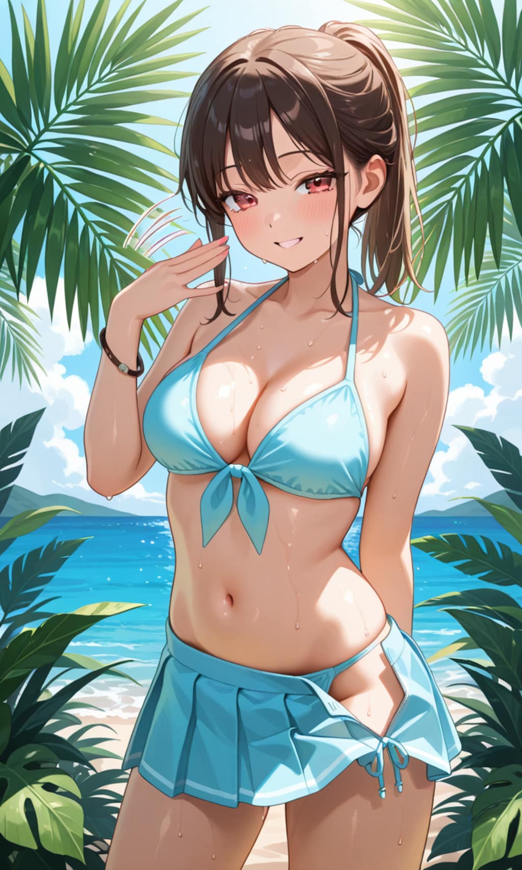 スカートパタパタ
