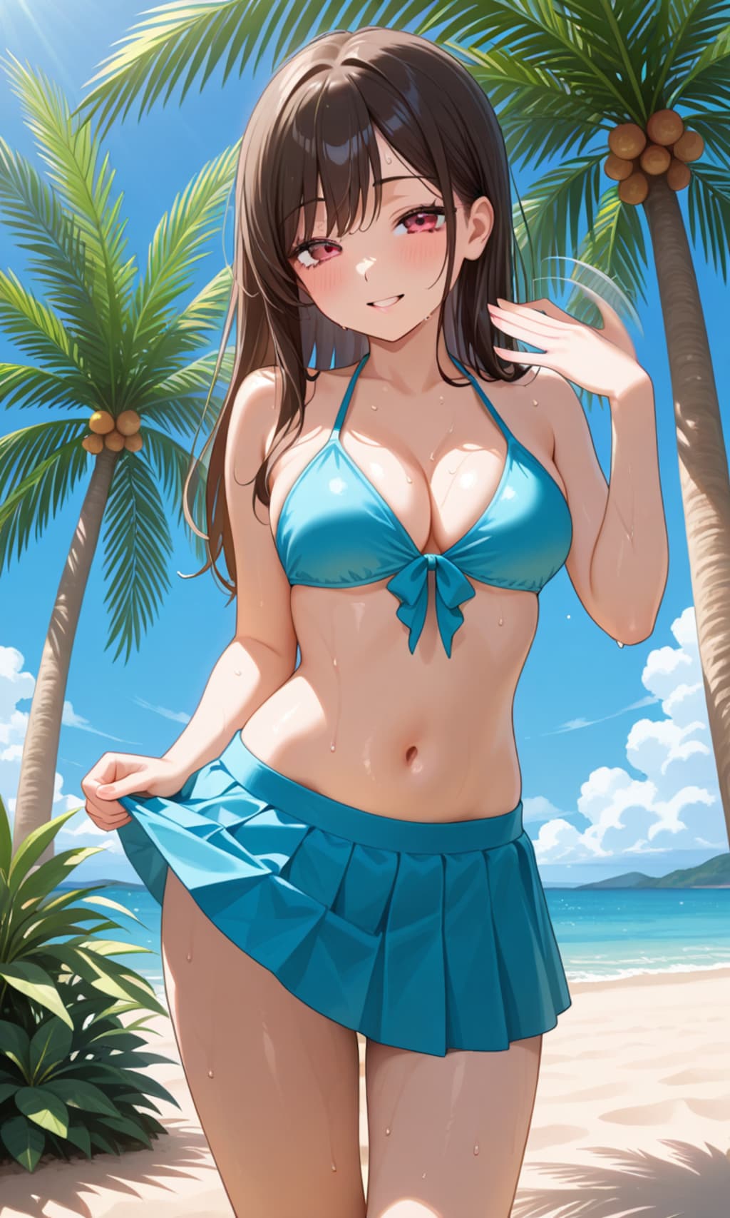 スカートパタパタ