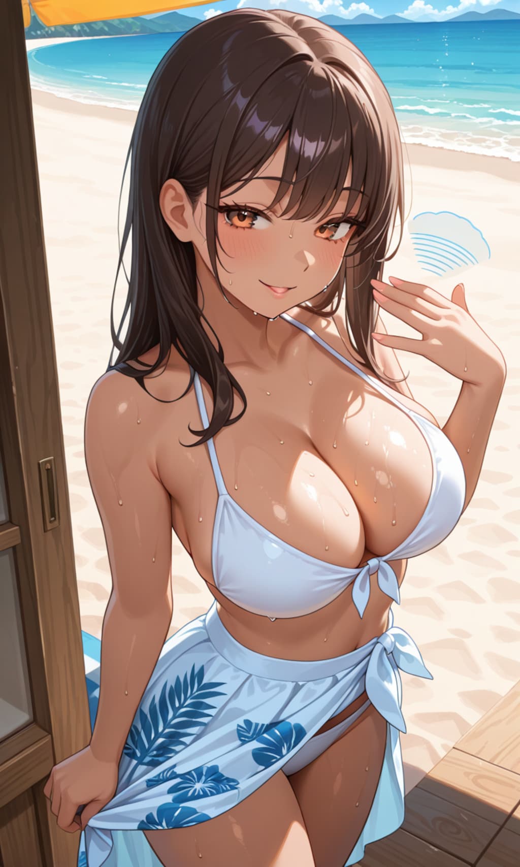 スカートパタパタ