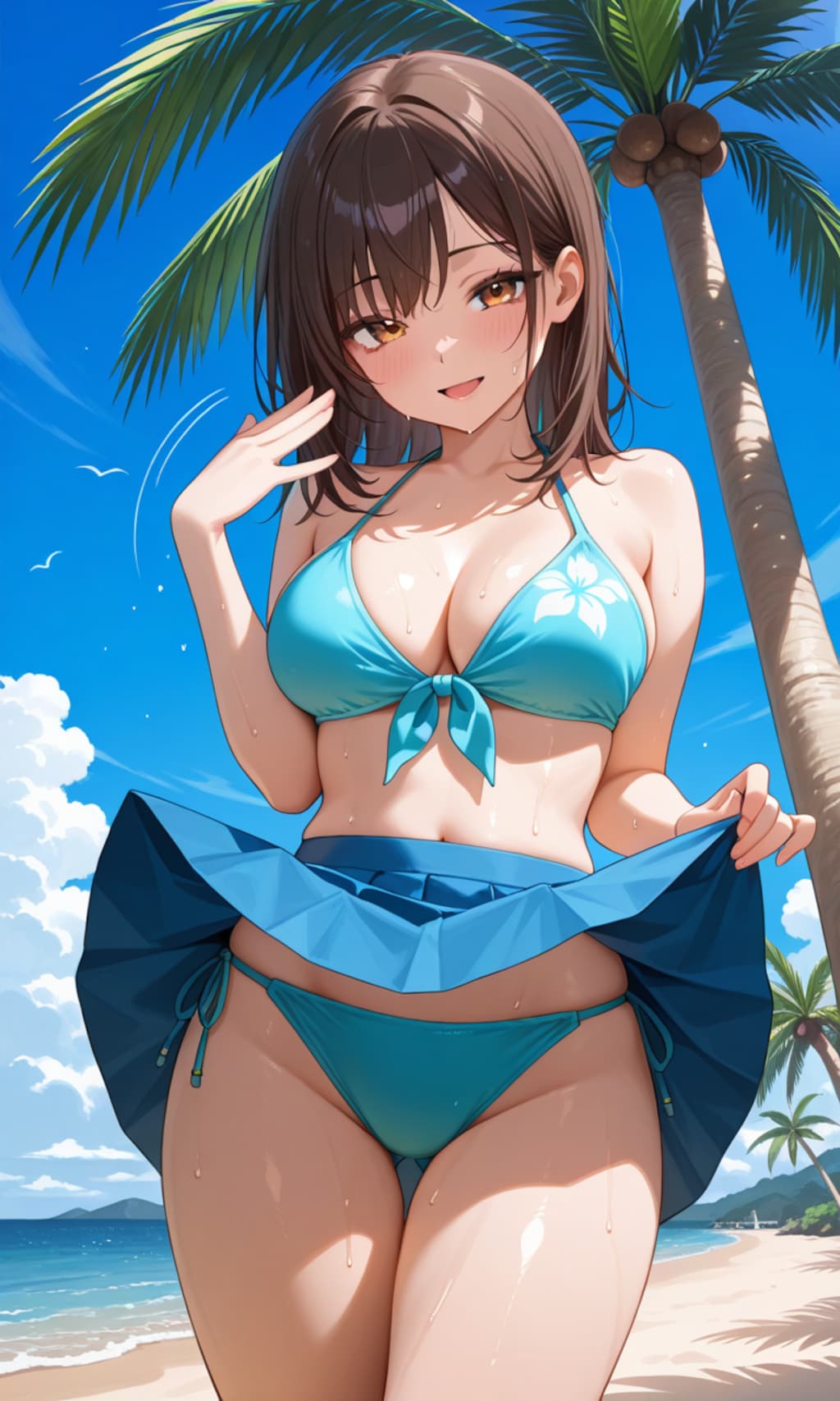 スカートパタパタ