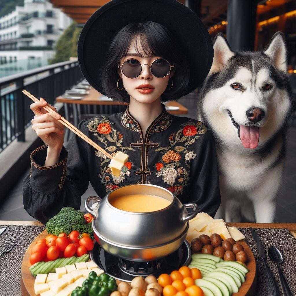 野菜たっぷりチーズフォンデュ