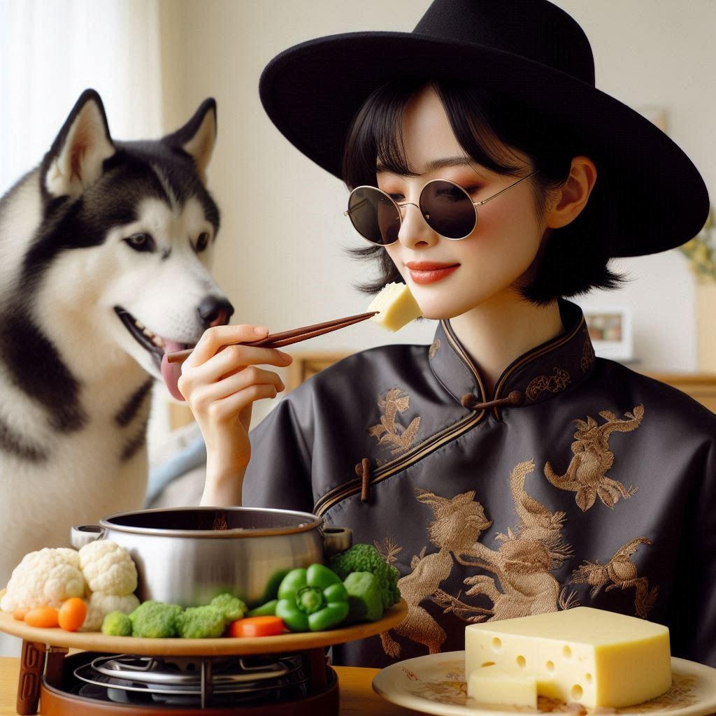 野菜たっぷりチーズフォンデュ