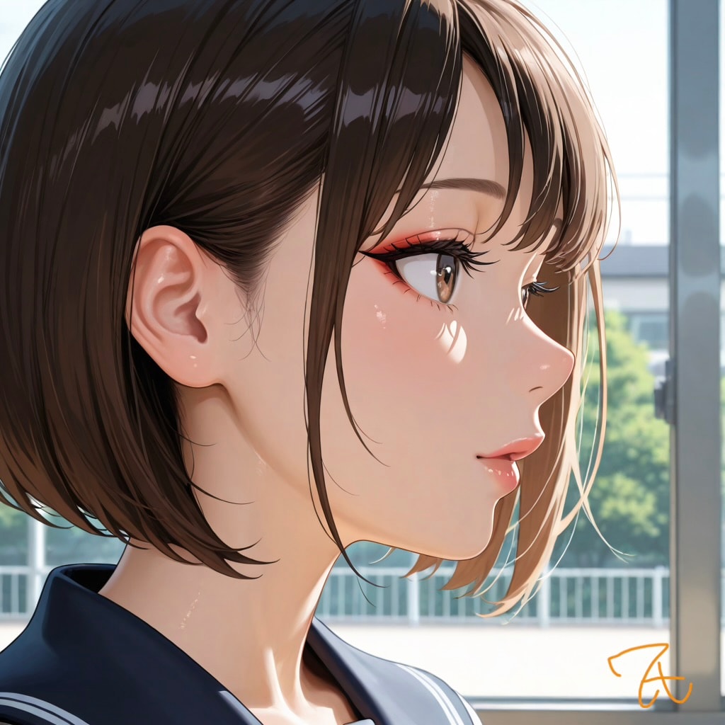 横顔