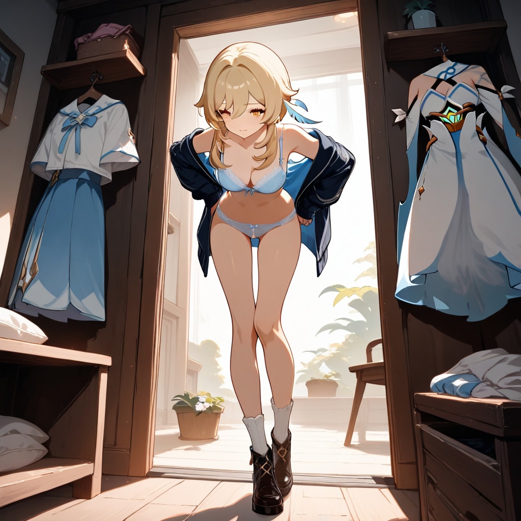 蛍着替え中