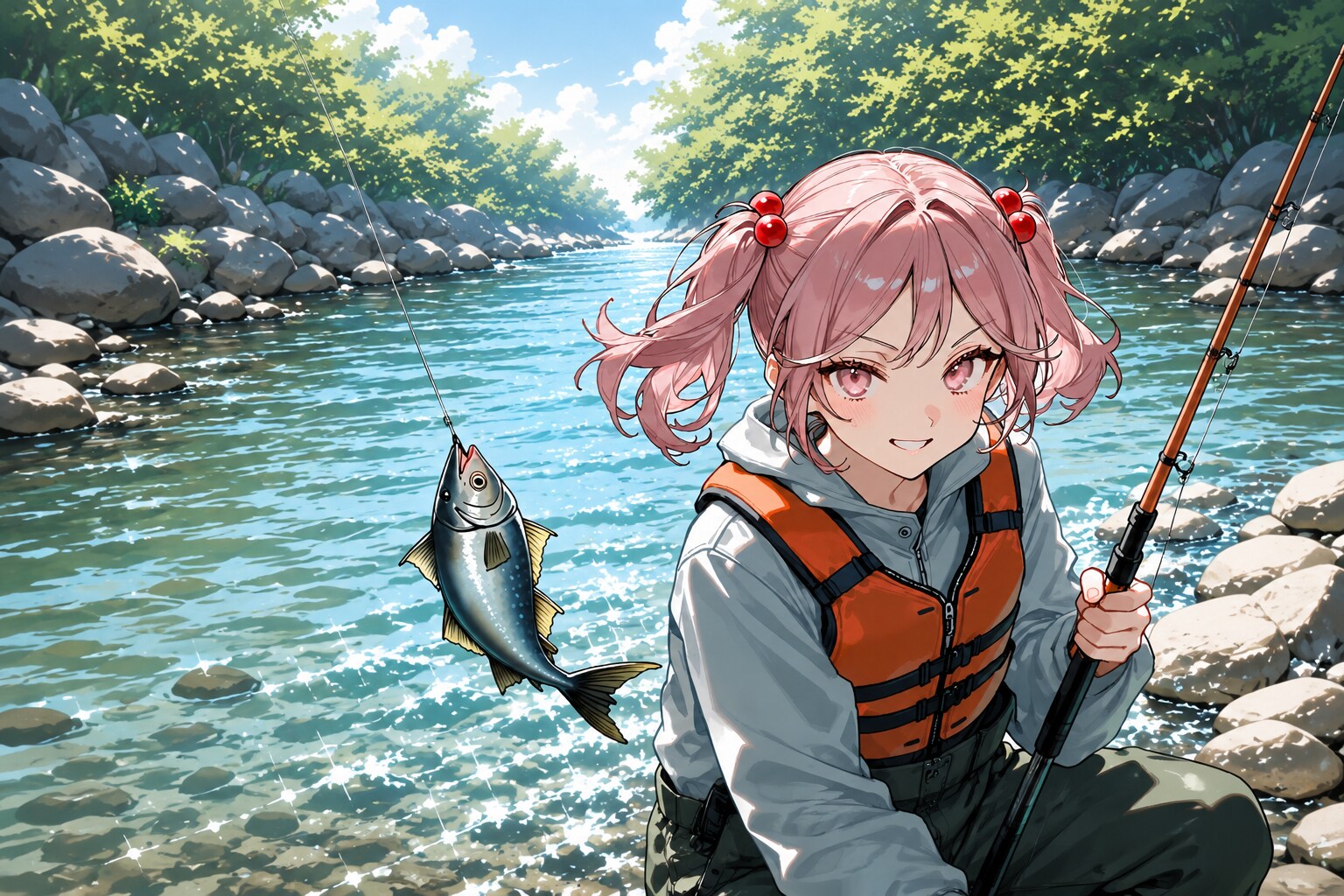 渓流釣り