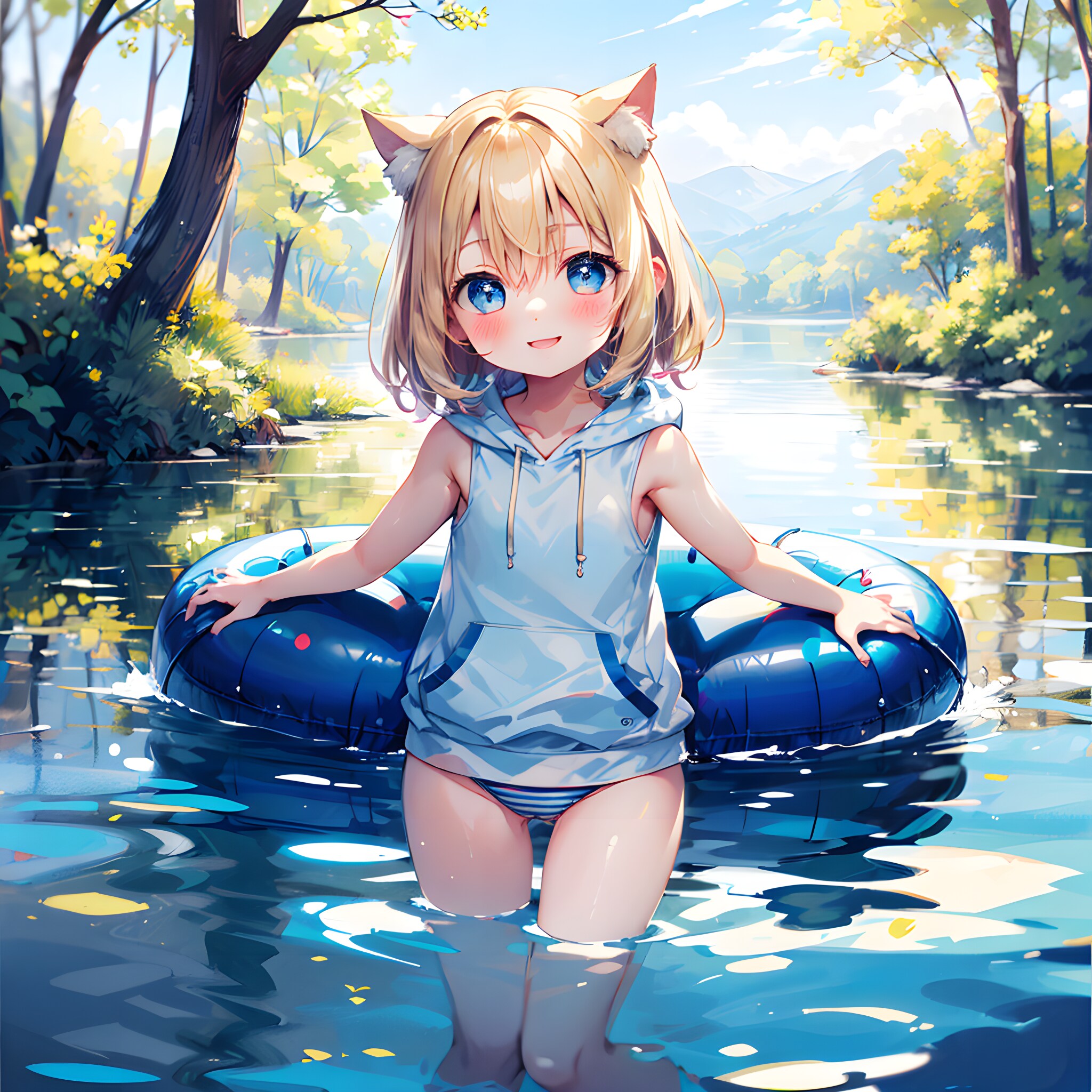 夏は水辺で