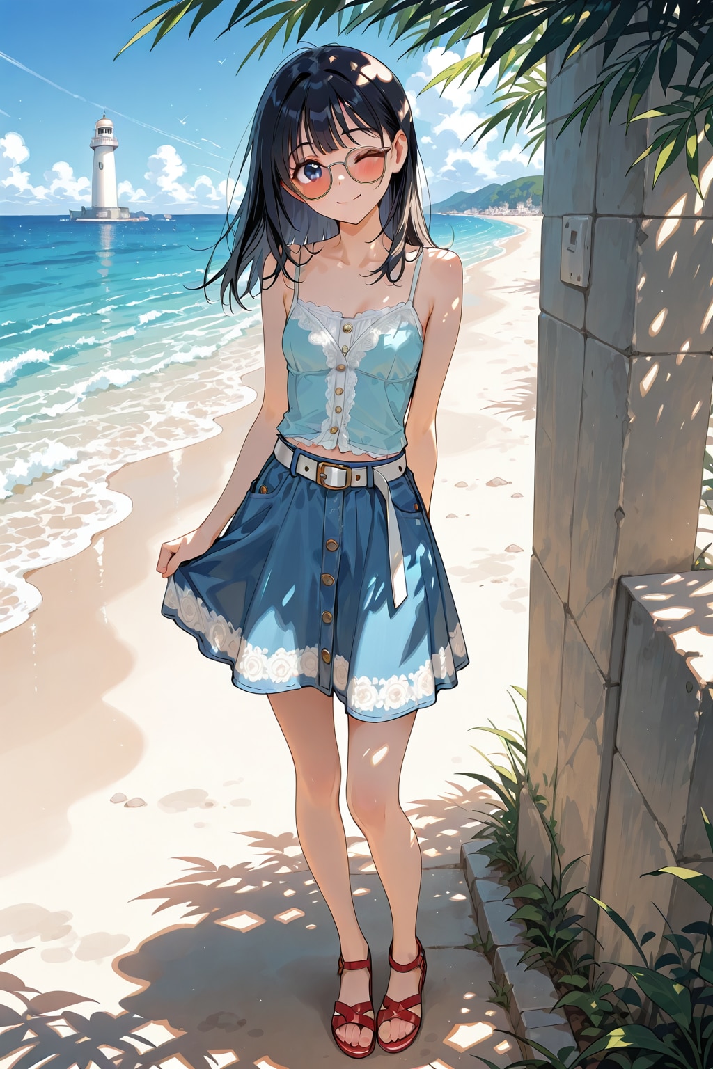 【企画：理想の夏コーデ・サングラス】今回は露出低めで