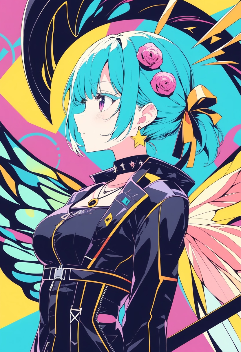 原色グラフィック・ノイズ - Bold Pop Graphic -
