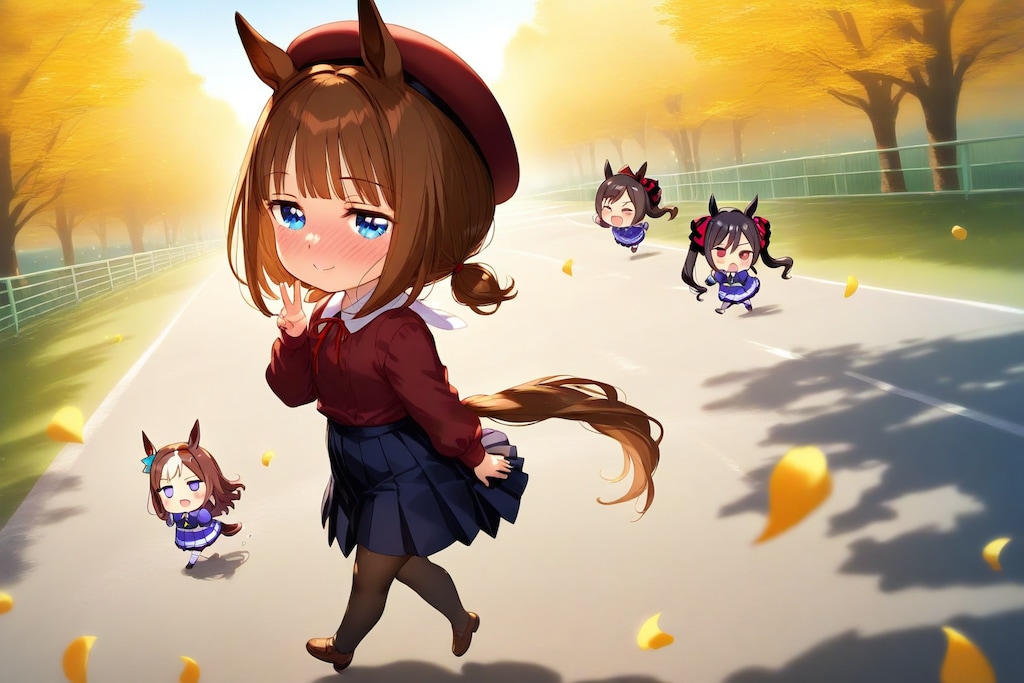 あ-っ横断歩道で-、4人でこのポーズをさせたいかも。