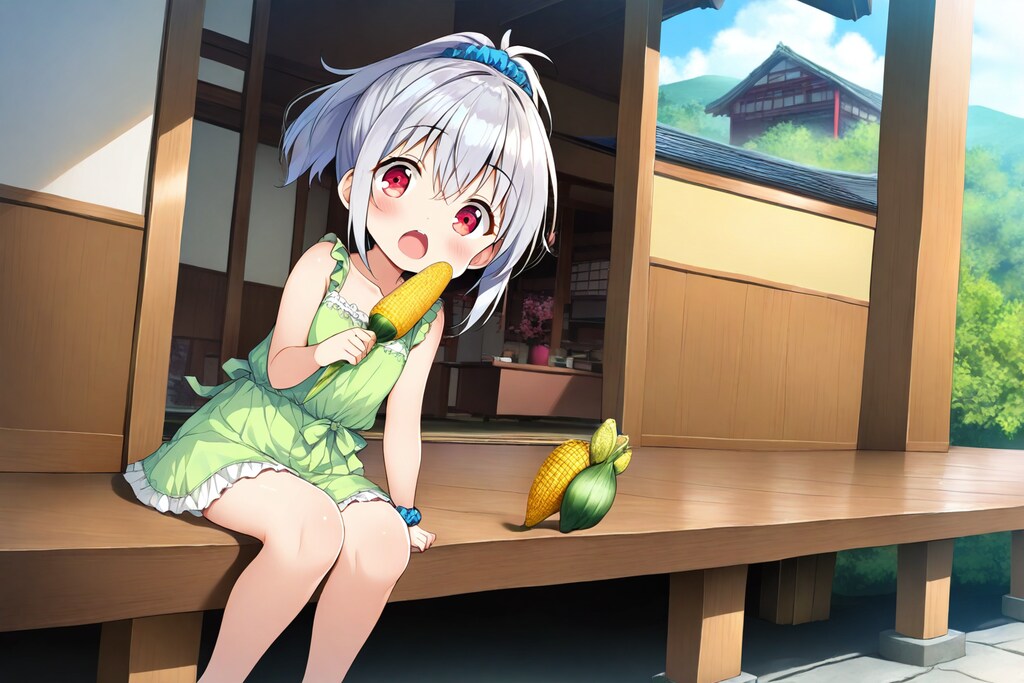 とうもろこしもたべます