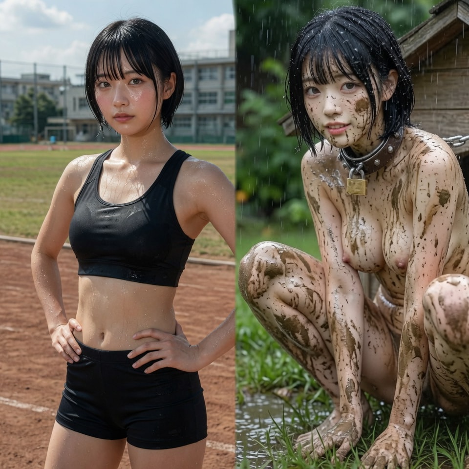 ショートカットのワンちゃん