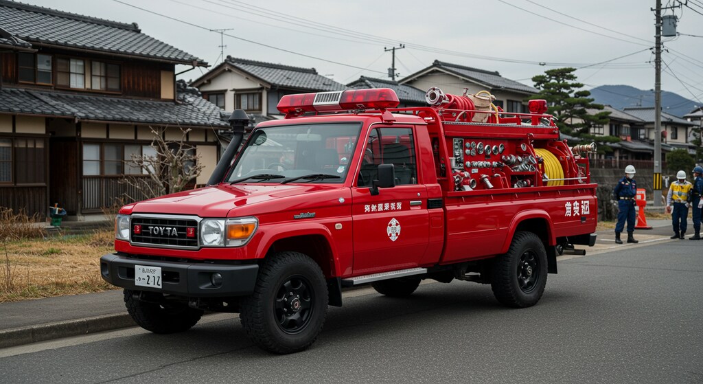 ランクル70消防車