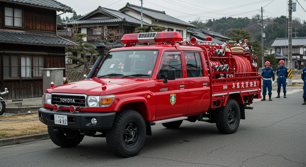 ランクル70消防車