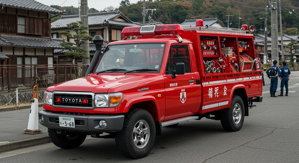 ランクル70消防車