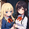 自作マージモデルfeatちちぷいちゃん&ししょちゃん 3枚目