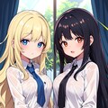 自作マージモデルfeatちちぷいちゃん&ししょちゃん 2枚目