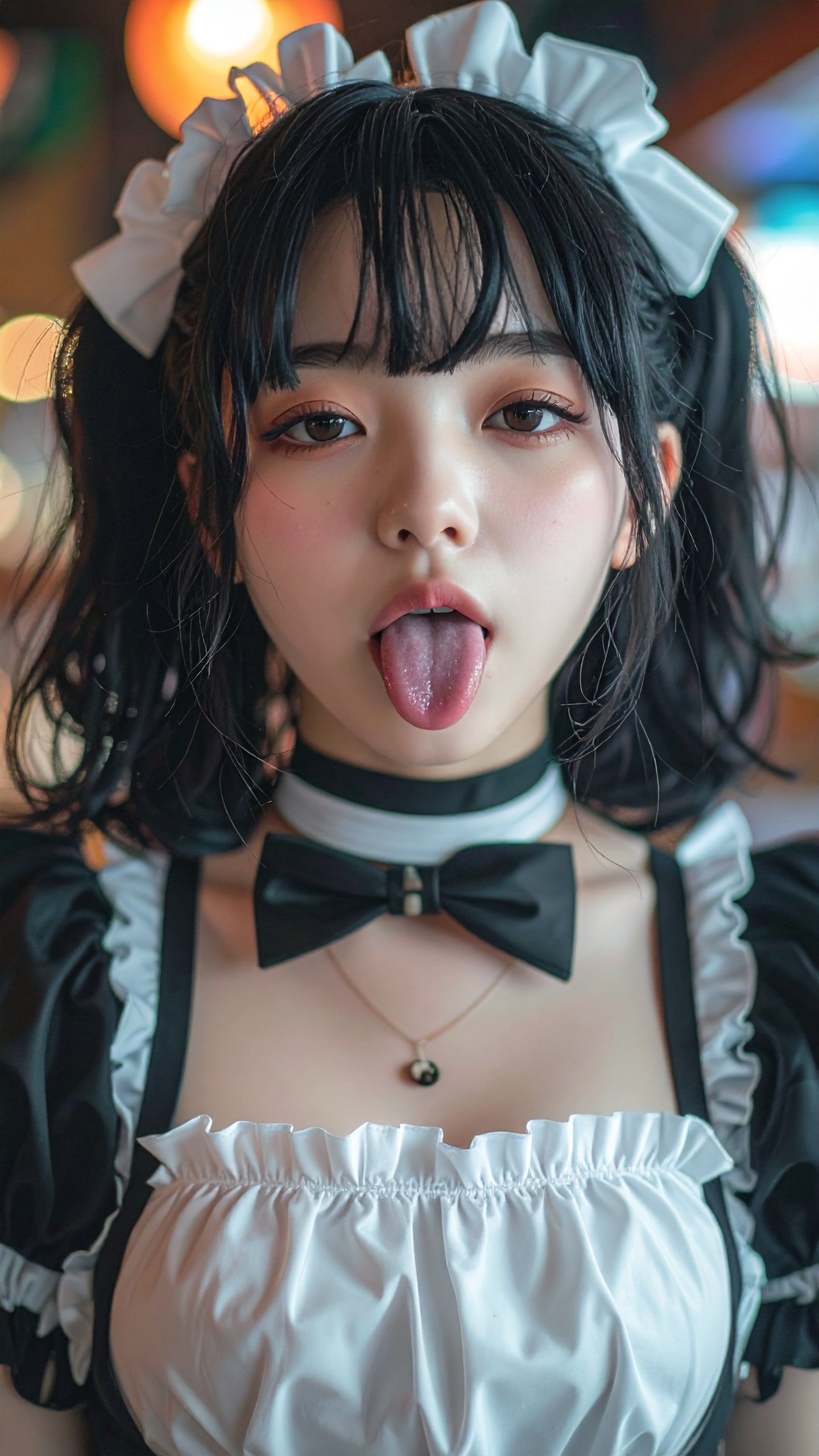 けだるげメイドのあっかんべー
