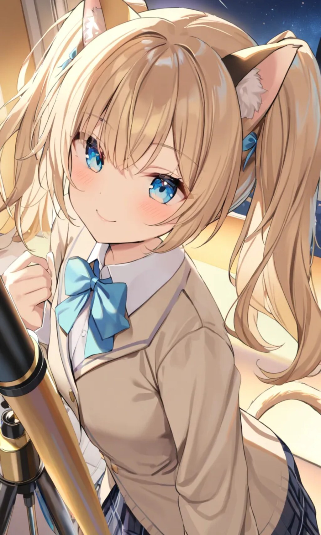 こるり「夜はちょっと冷えるね」まや「でも、その方が天体観測には丁度いいか」