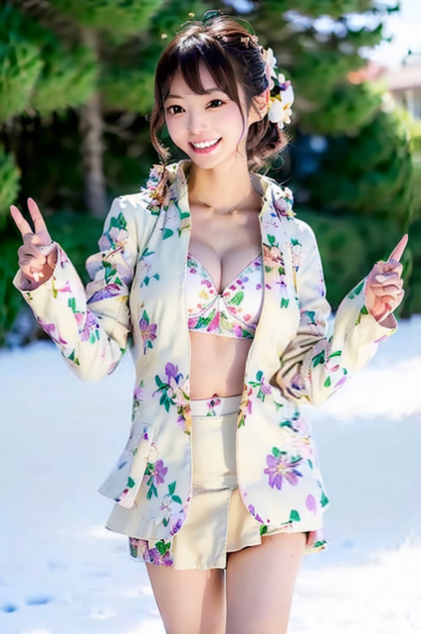 楽しい雪遊び