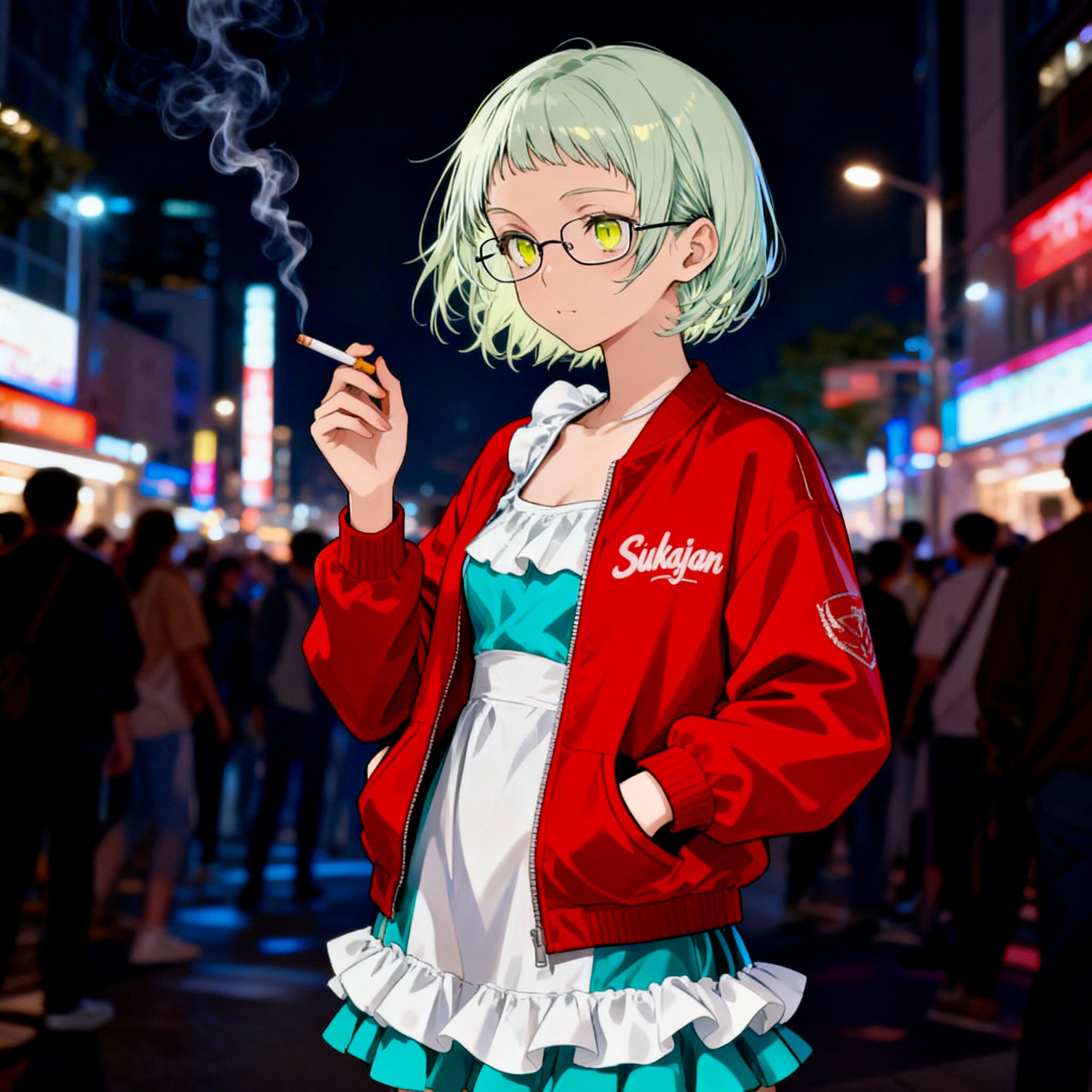 夜遊びするDAISYちゃん | の人気AIイラスト・グラビア