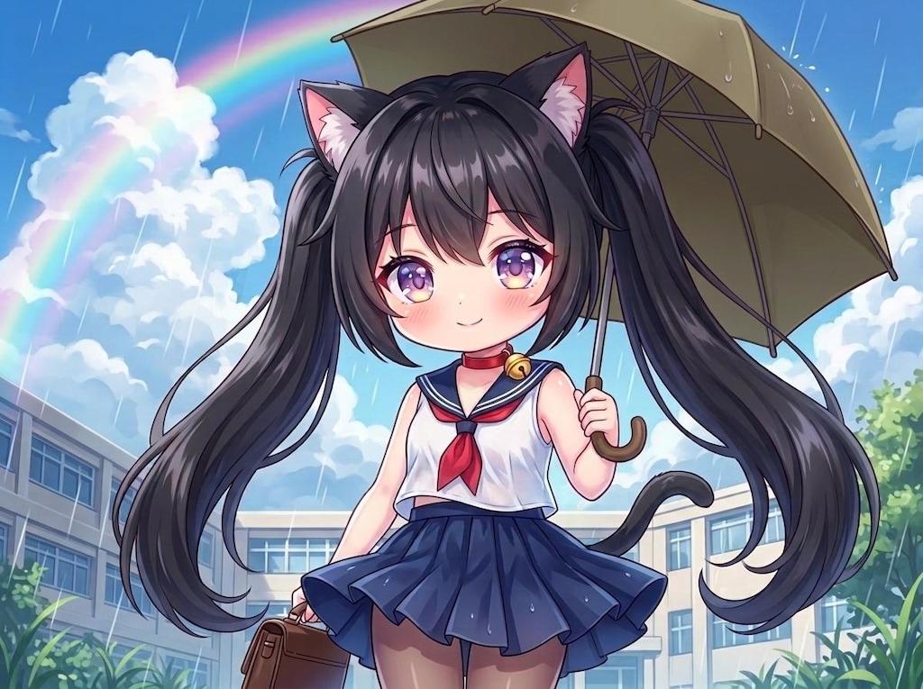 黒ツイにゃん