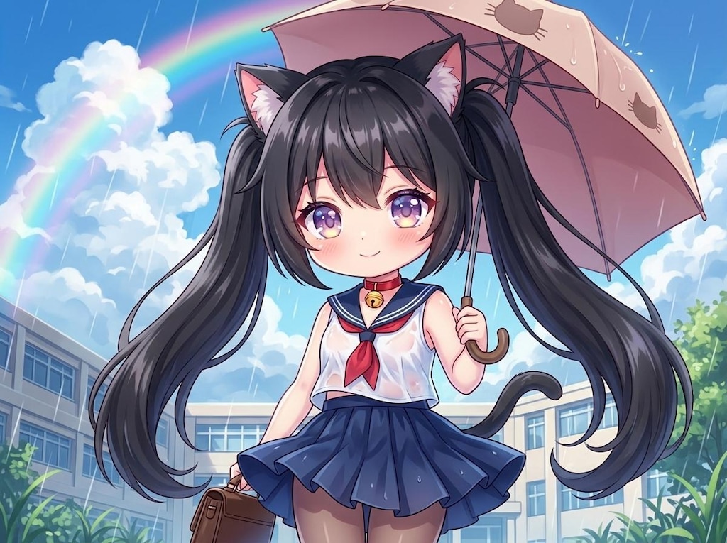 黒ツイにゃん