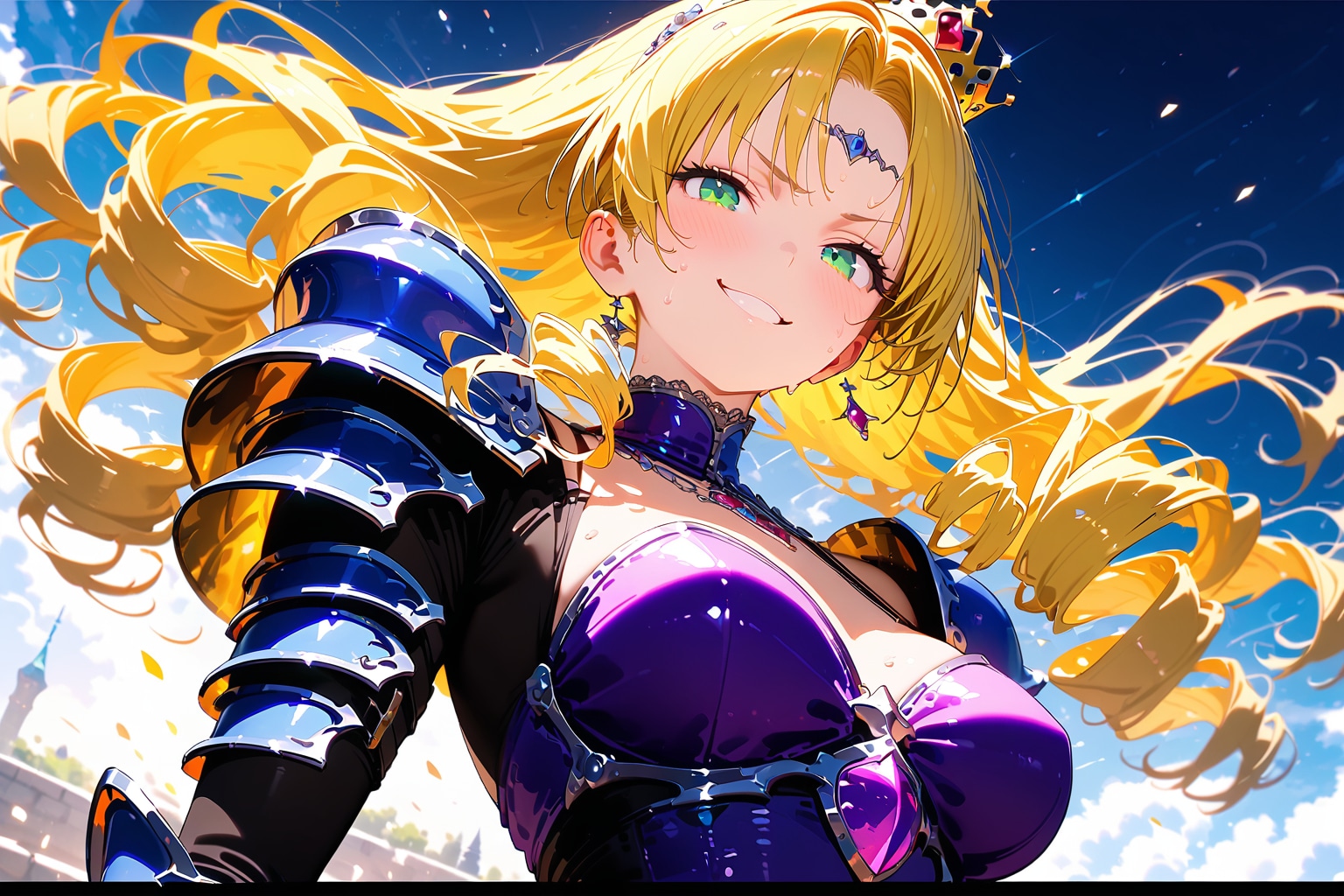 ちょっと汗かいてる姫騎士 | の人気AIイラスト・グラビア