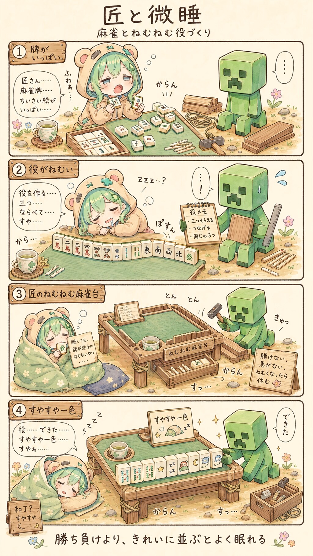 The Sleepiest Mahjong Table