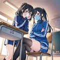 ニーハイソックスの女の子４ 2枚目