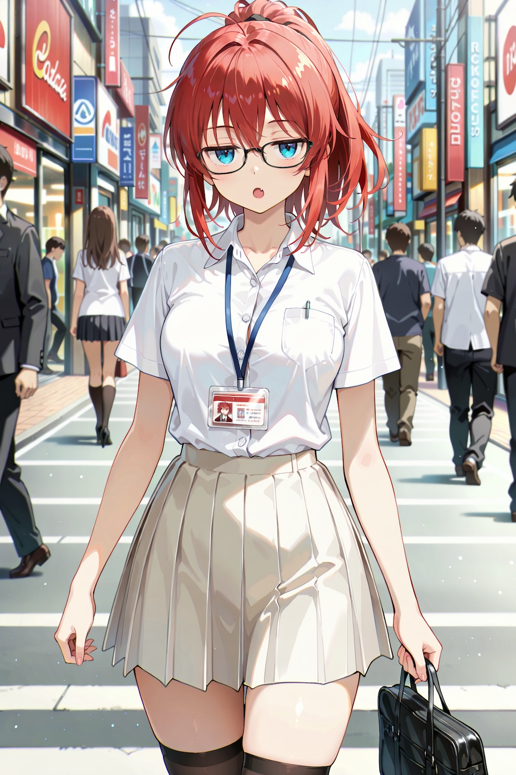 朝起きて出勤するまでのジト目先生 YA08