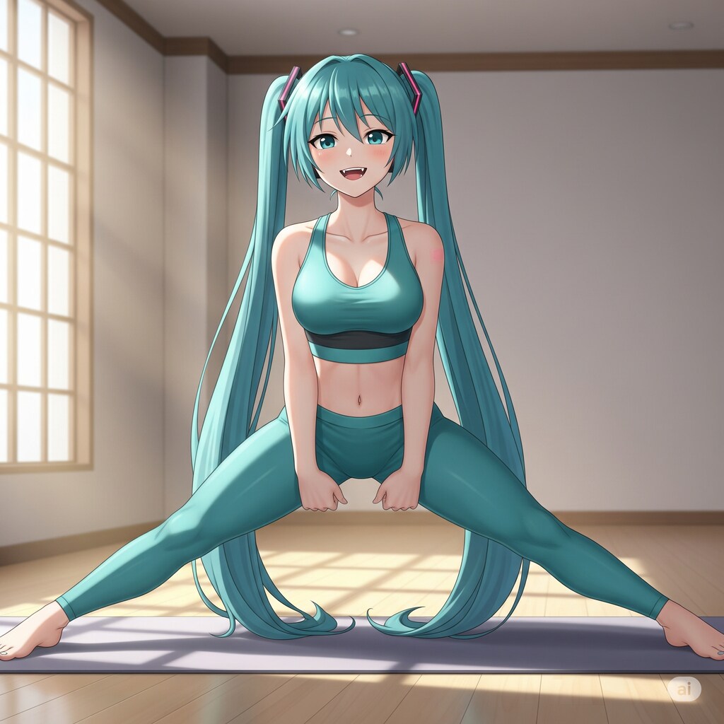 ヨガを始めたミクさん